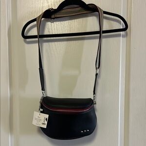 NWT! Black and Red Crossbody Bag